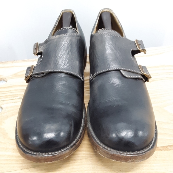 Bed Stu Men's 11½ Leather Monk Strap Oxford Shoes - Picture 2 of 12